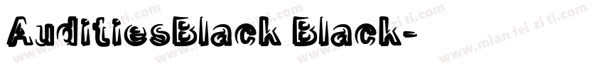 AuditiesBlack Black字体转换